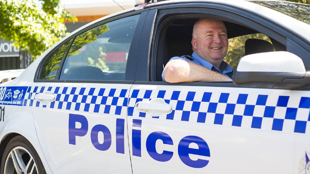 On the beat: Sergeant Brett Cassidy welcomed the state government's new mobile tower initative in regional Western Australia.