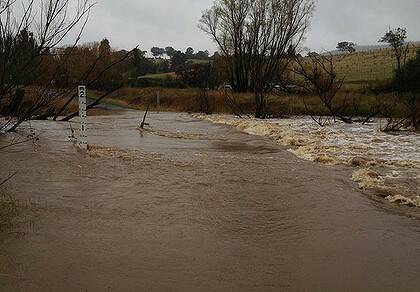 Flooding in Tarana, near Bathurst.