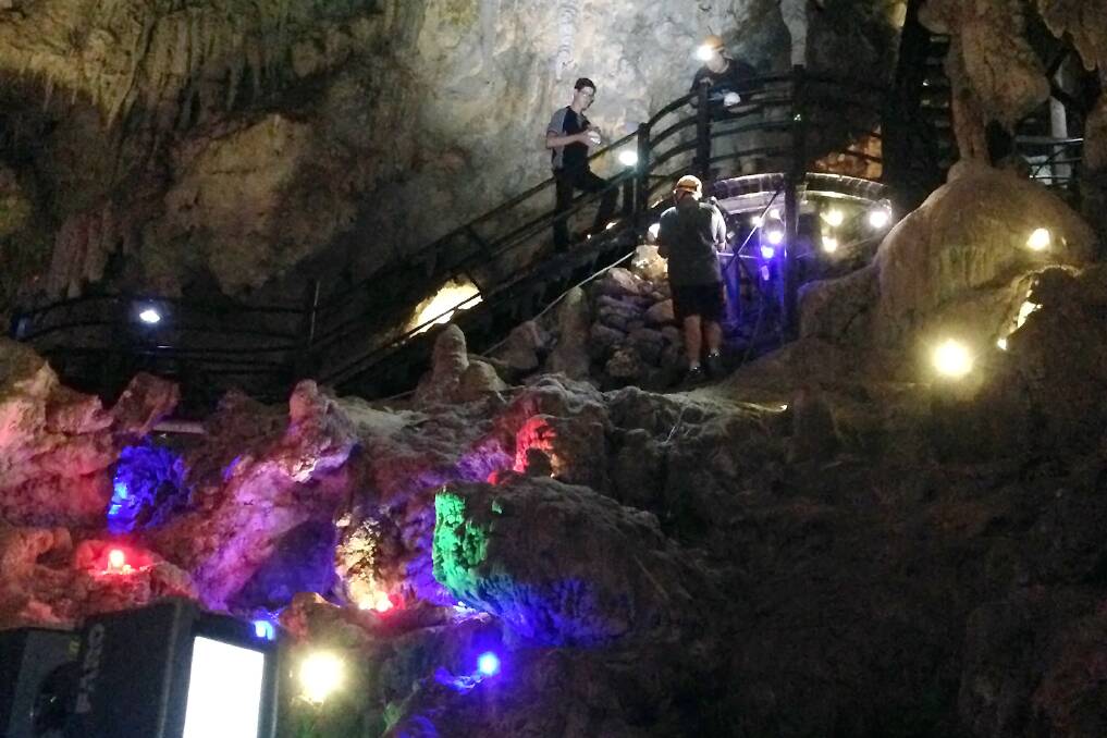 Light up: The Ngilgi cave in Yallingup has been modelled in full 3D by Bunbury based company Filor 3D Services.