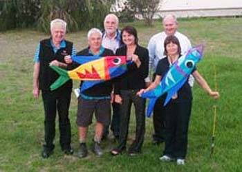 WELCOME BACK: The Whale Song Committee gears up for the fun day to welcome the whales back to Augusta.
