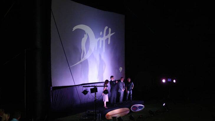 Actors and producers thank everyone involved in the making of <i>Drift</i>. Photo: Augusta-Margaret River Mail