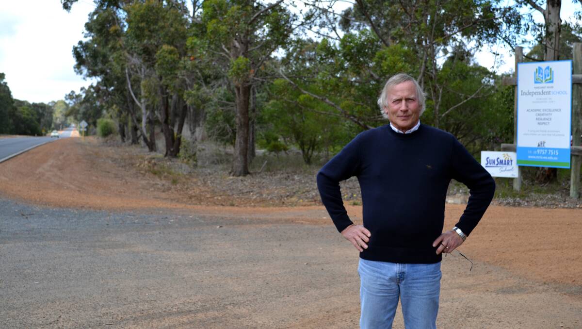 Margaret River Independent School’s Nick Dornan want traffic slowed to 90km/h past the school site.