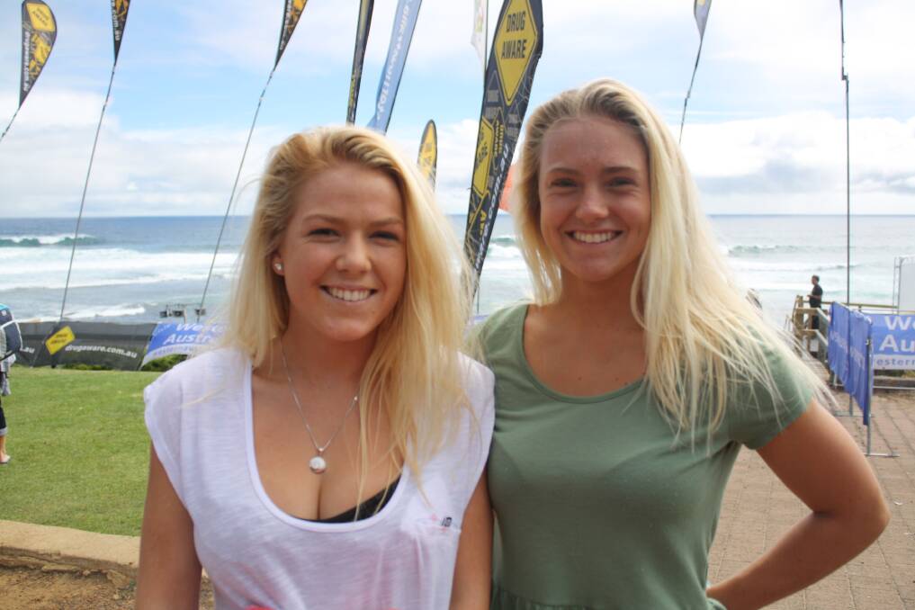 Surfies enjoy event: Ella Bradley and Holly Thomas of Yallingup.