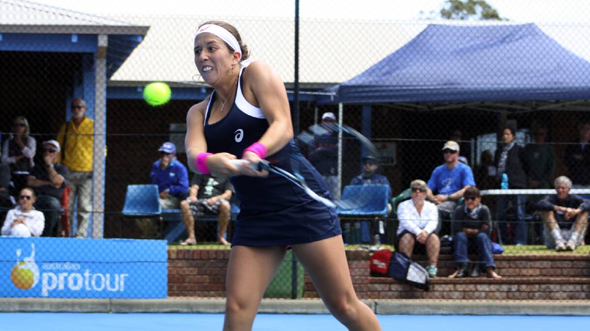 US player Irina Falconi went down 6-2 6-4 in the final of the Margaret River Women's International Pro Tour on Sunday.