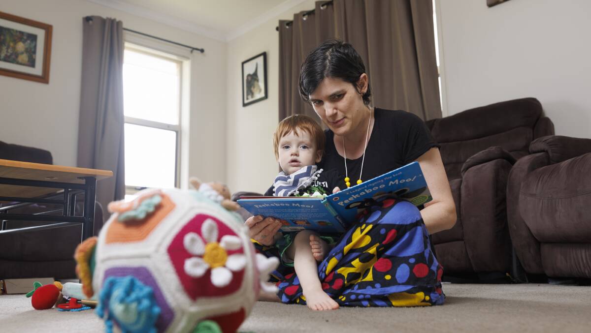 Public servants, like Anna Doukakis, can use their new parental leave entitlements to work part time. Picture by Keegan Carroll