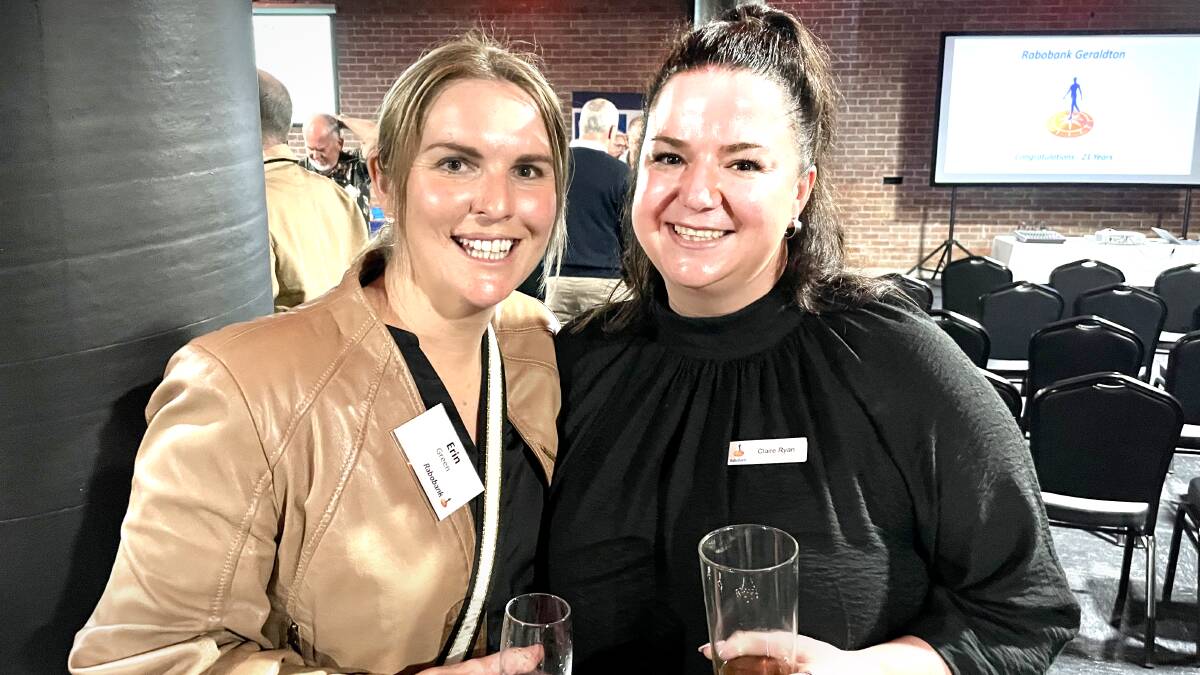 Erin Green (left) & Claire Ryan, Rabobank at the 21 year celebration. Picture supplied