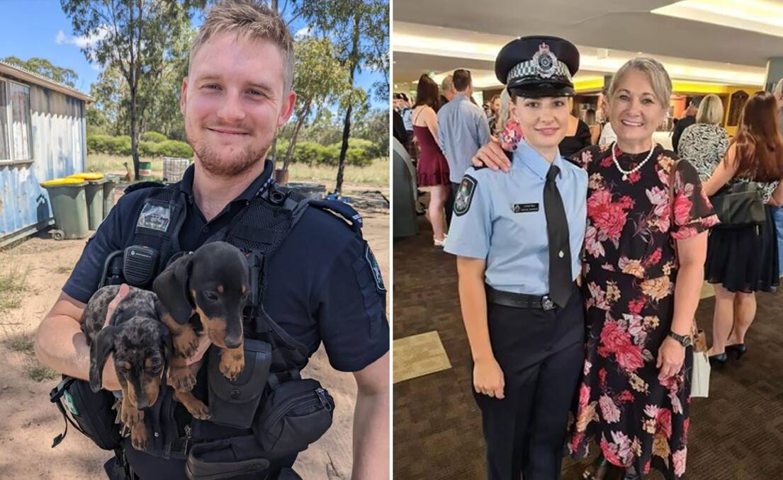 Constables Matthew Arnold and Rachel McCrow were wounded then fatally shot at close range. Pictures via QLD Police
