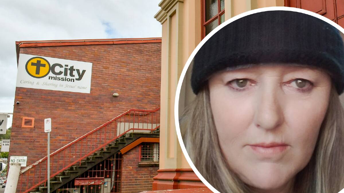 Susann Rigg, 50, had been staying in Safe Space in Launceston since December 24, but had nowhere to go when it suddenly shut on Saturday due to a positive COVID case among staff.