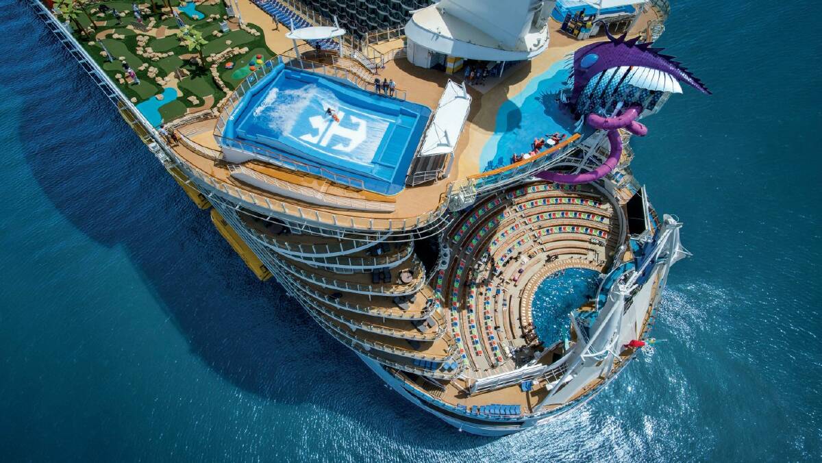 Spectrum of the Seas will be moved to Australia and offering free cruises to those involved in fighting the bushfires. Picture: Supplied