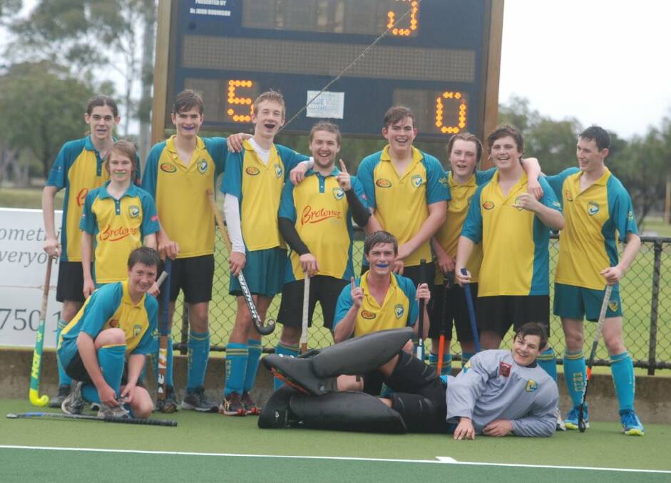 Wicked win: The Margaret River Hockey Club's 9/12 boys team following its five-goal win at the weekend. Photo: Supplied.