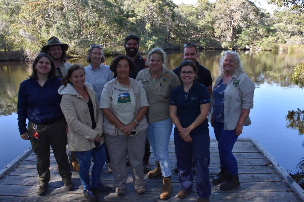 The Possum Finishing School research group includes representatives from FAWNA, South West Catchment Council, UWA and DBCA. Photo: Emma Kirk.