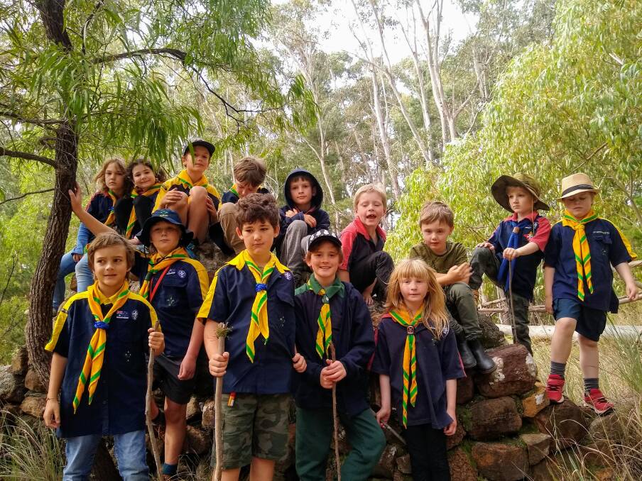 Outdoor fun: Margaret River Scout Group at Wharncliffe camp. Photo: Supplied.
