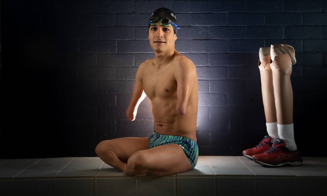 Paralympic swimmer Ahmed Kelly has his sights set on a medal at the 2021 Tokyo Paralympics. Picture: Karleen Minney
