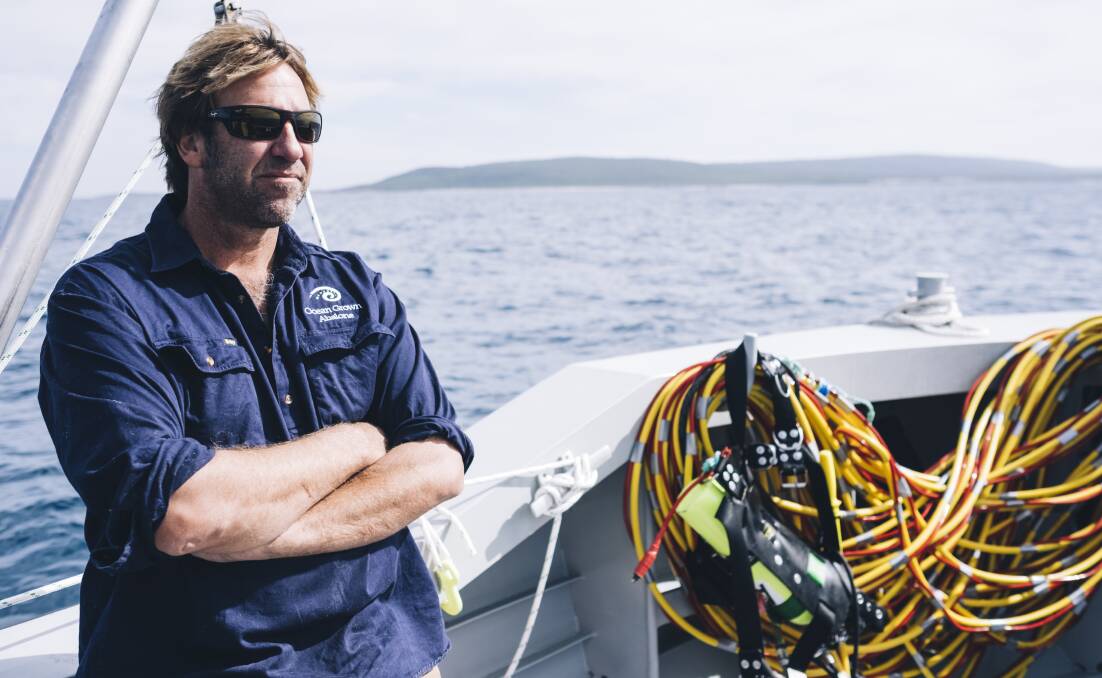 Ocean Grown Abalone managing director Brad Adams. Image by Russell Ord.