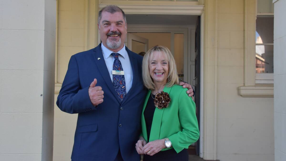 City of Busselton mayor Grant Henley and Forrest MP Nola Marino announced $21 million in funding for a performing arts and convention centre in Busselton.