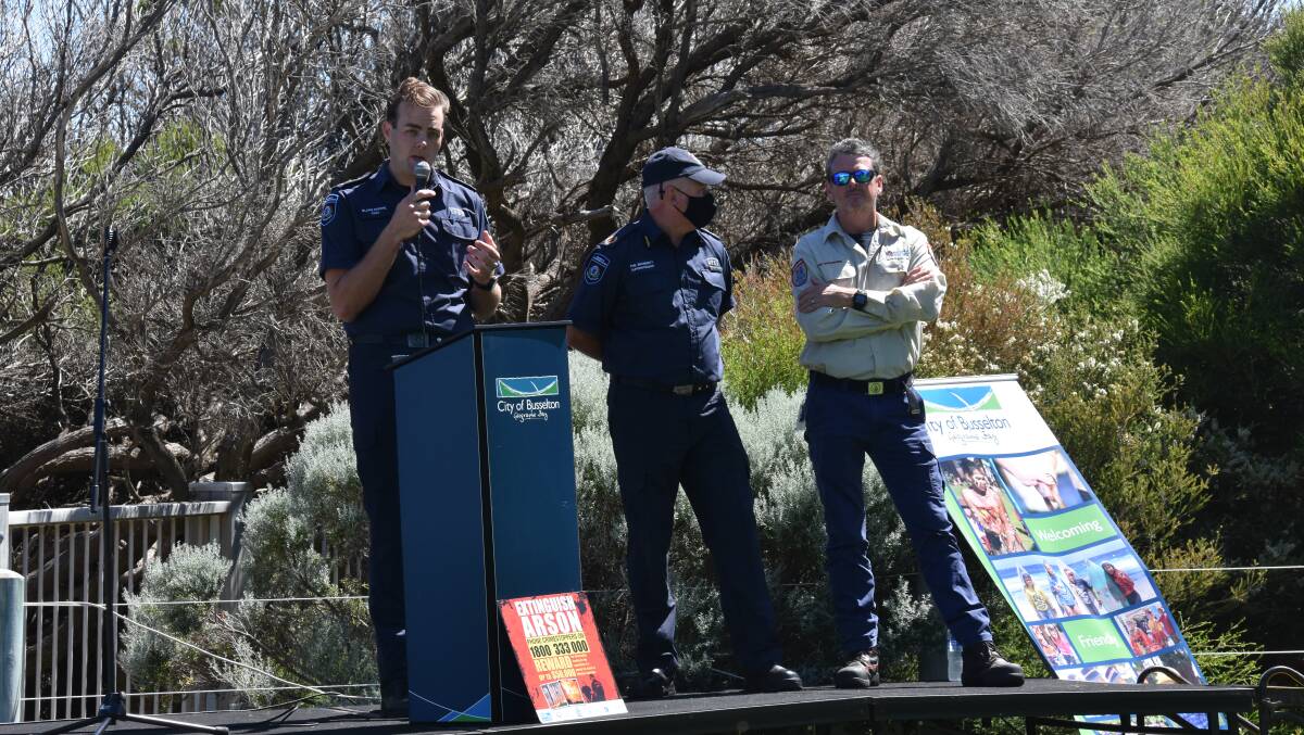 City of Busselton community emergency services manager Blake Moore held a community meeting in Yallingup following the recent bushfires in the area.