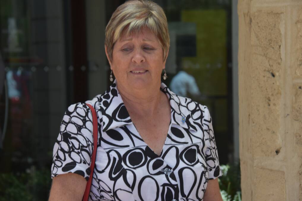 Catherine McDougall at a coronial inquest in Busselton investigating the disapperance of her daughter Chantelle and granddaughter Leela.
