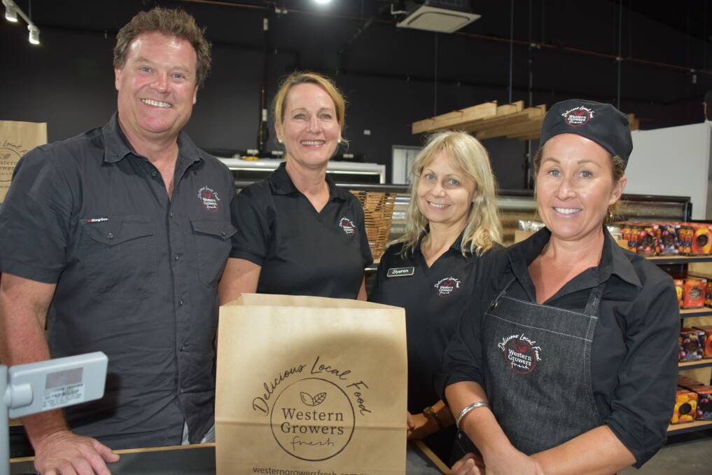 Western Growers co-owners Mick Chitty, Sonja Mitchell, Sharon Seitz and employee Jeanine Baxter.