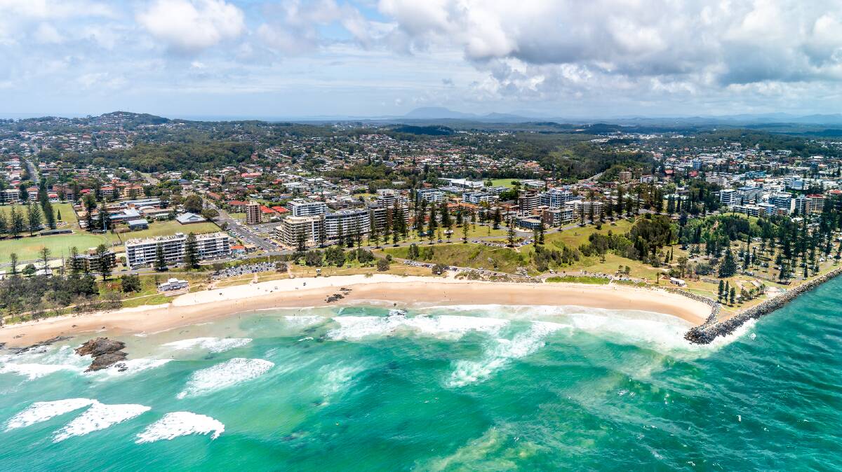 The view of Port Macquarie from a helicopter ride with Affinity Aviation. Picture: Michael Turtle
