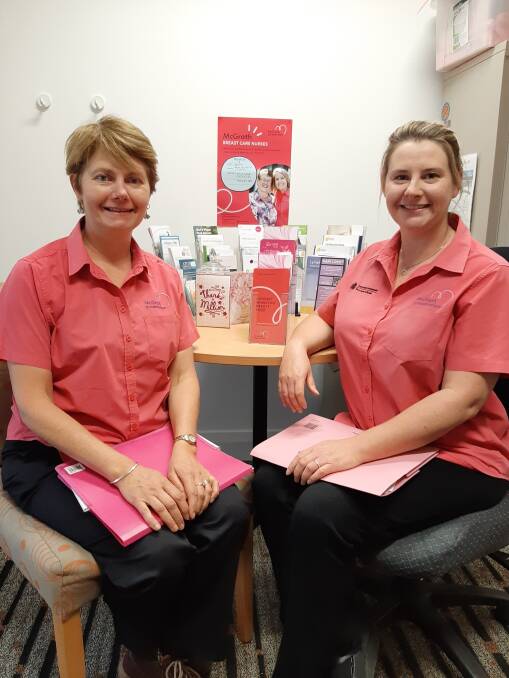 Support: McGrath Breast Care Nurses Michelle Rampant and Yarna Sargent look after families in the Margaret River region.