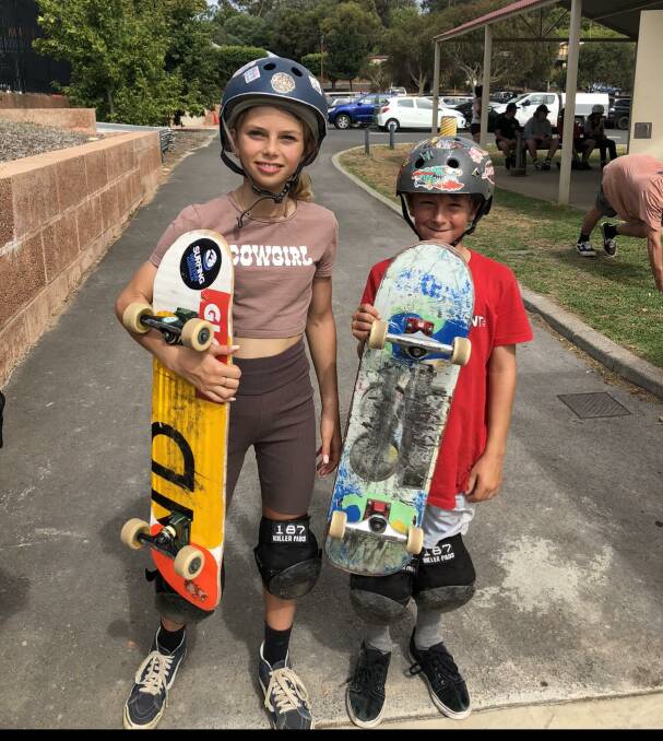 UPCOMING: Indigo Dale and Jake Turnbull have qualified for the Australian skateboarding championships.