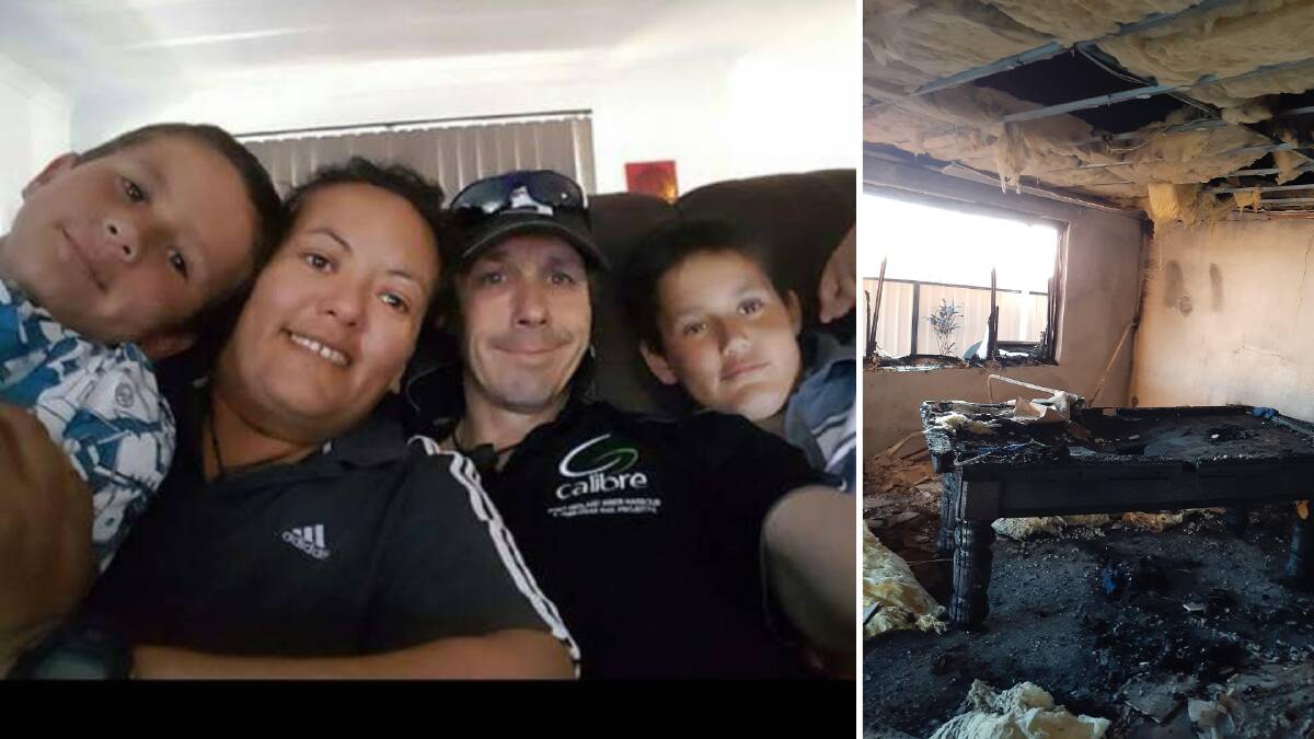 'To put food on the table or pay insurance': WA family in crisis after fire destroys home