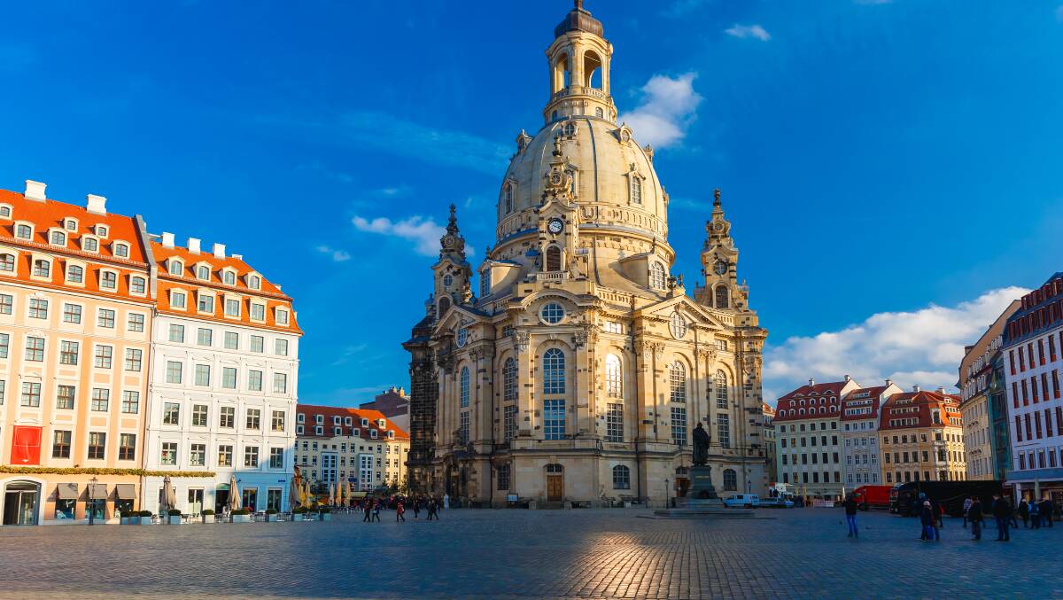 Dresden's Frauenkirche as a 1000-year history.