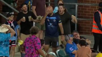 Grant Jones dropped his donuts and a catch at the cricket. Picture: Fox Sports