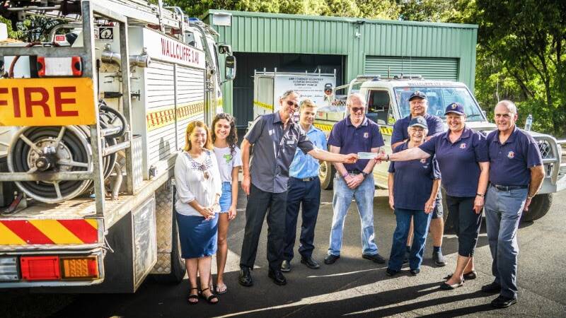 IGA Margaret River staff, Shire CESM Chris Lloyd, Wallcliffe Bush Fire Brigade members, and Welfare Trailer managers at the cheque handover on Friday last week.