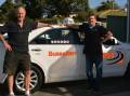 Busselton Taxis' Milton Parry and Jeff Devenny. Photo from 2015.