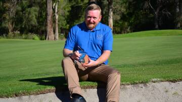 A hole in one: Busselton Golf Club superintendent Lance Knox won the 2022 Superintendent of the year award in Melbourne last month. Picture: Jemillah Dawson.