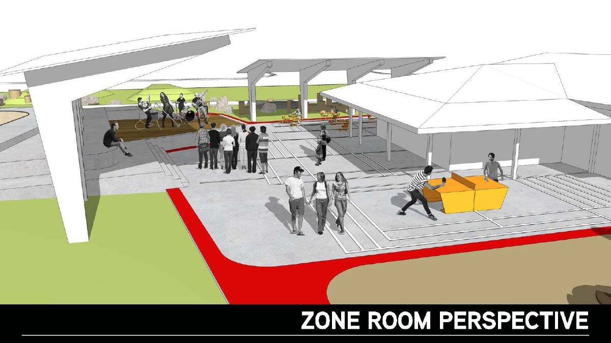 Design concept for the zone room.