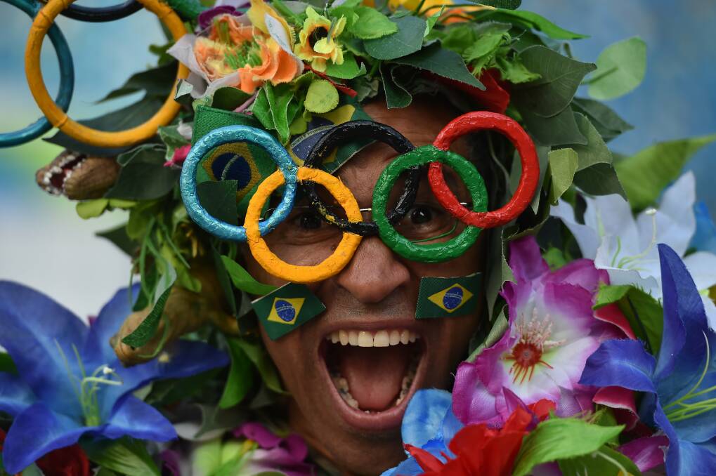 A member of the crowd at the opening ceremony of the 2016 Paralympic Games in Rio de Janeiro, Brazil. Picture: Getty Images