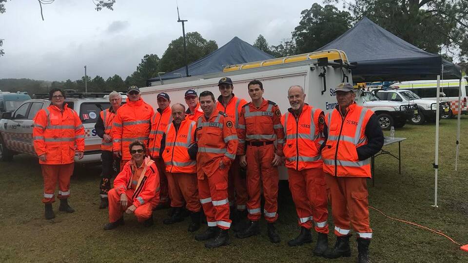 Assistance: Volunteer members from the Mid North Coast Region have assisted NSW Police over the past four weeks, 14 operational days and about 1100 hours in a forensic search at Kendall. Photo: NSW SES - Mid North Coast Region.