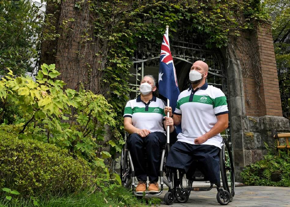 Proud moment: Seven-time Paralympian Danni Di Toro and dual wheelchair rugby gold medallist Ryley Batt will become the first pair to carry the Australian flag into the stadium at a Paralympic Games opening ceremony.