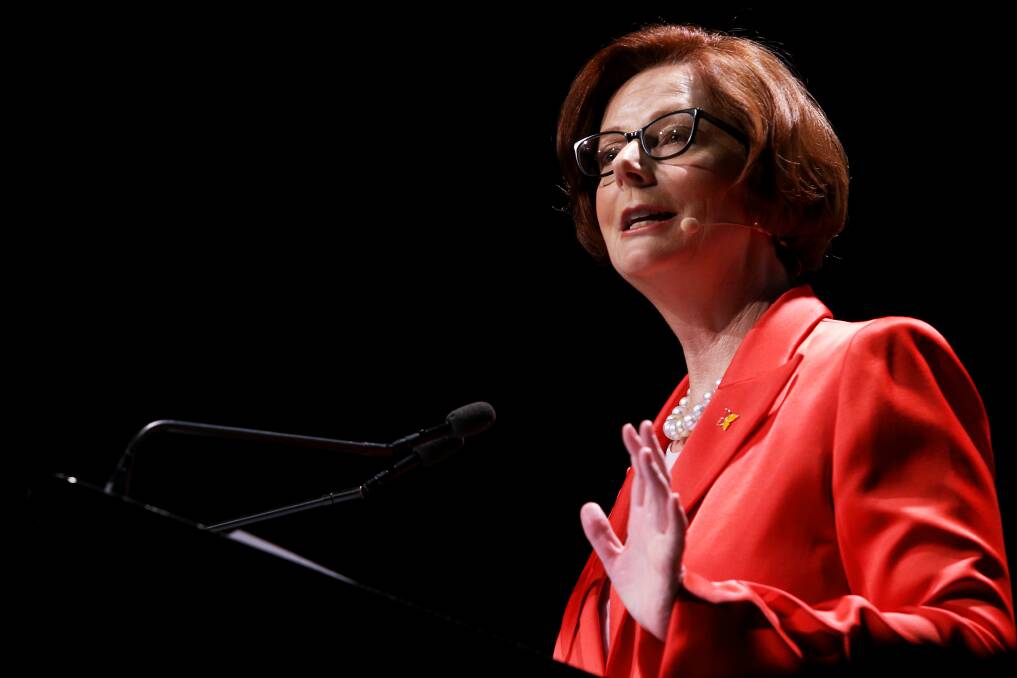 Former prime minister Julia Gillard said there are both challenges and promising signs for progress from the coronavirus pandemic. Picture: Getty Images
