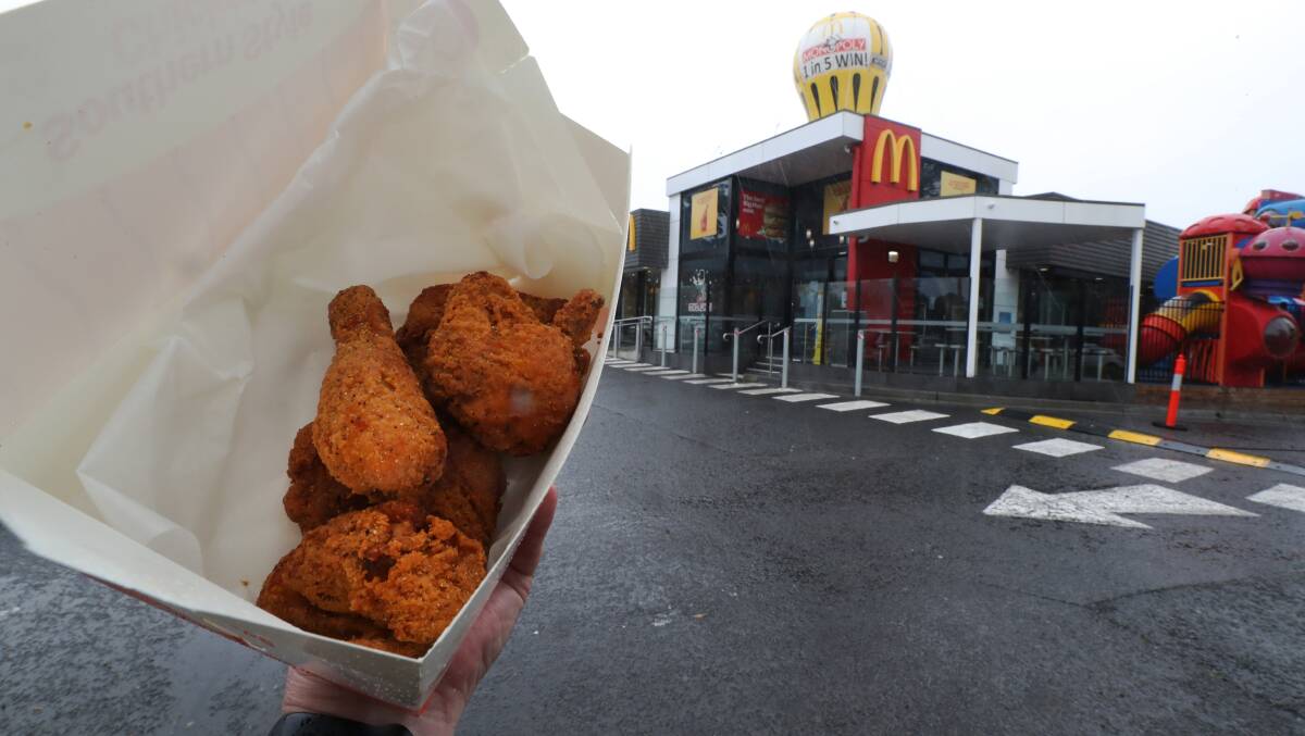 Southern-style chicken is now available from McDonald's Dapto, one of only five stores offering the range across the state. Photo: Robert Peet
