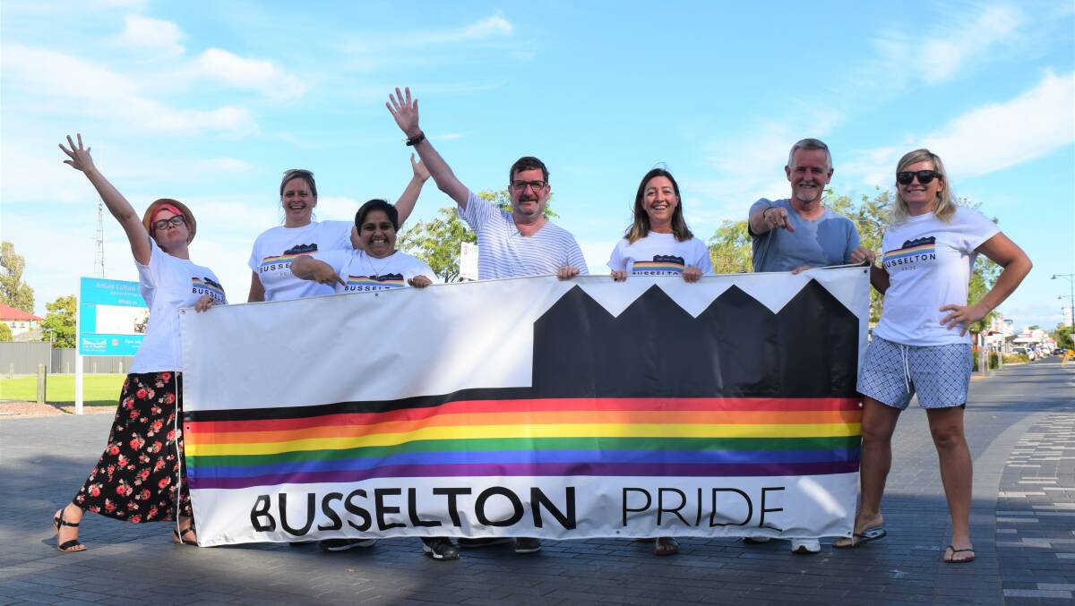 The Busselton Pride committee can barely contain their excitement as the event draws near. Image Sophie Elliott.