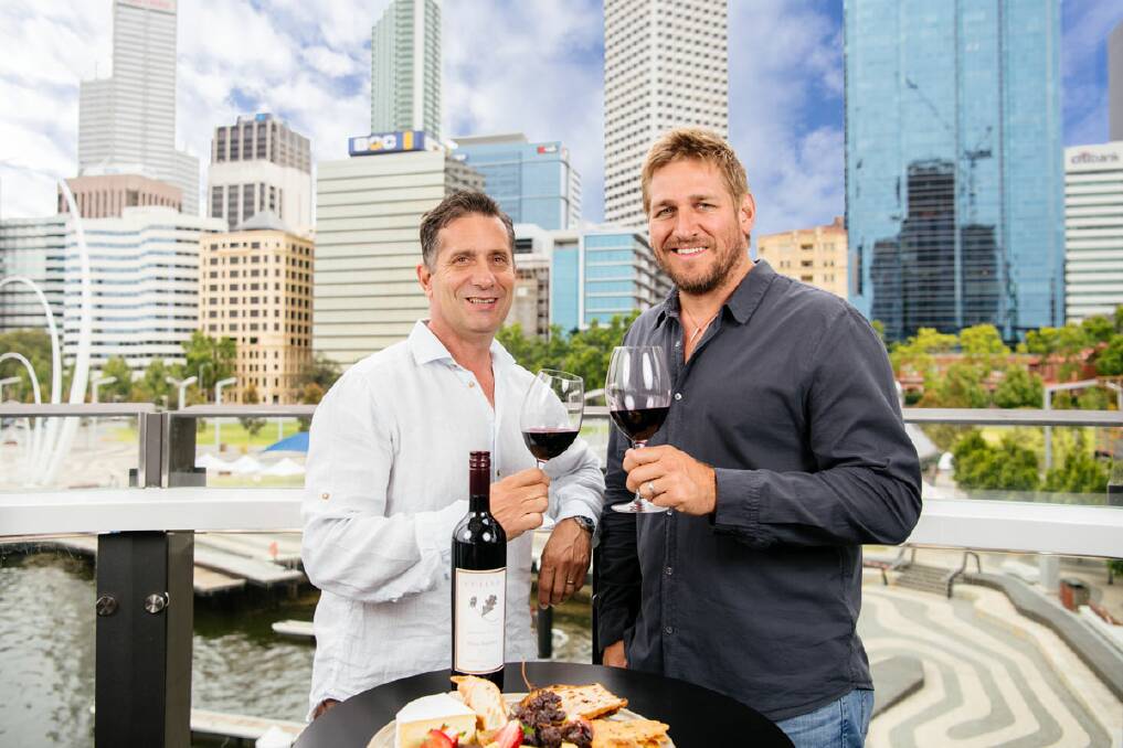 Tourism Minister Paul Papalia and Curtis Stone. Image supplied.