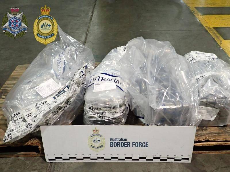Organised crime groups are smuggling illicit drugs by hiding them in the hull of cargo ships. (HANDOUT/AUSTRALIAN FEDERAL POLICE)