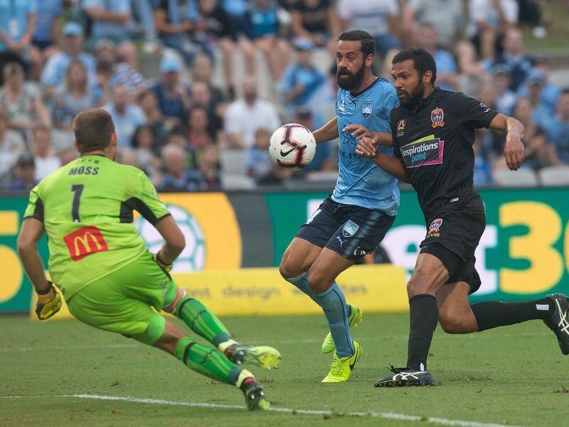 Sydney FC have all but ended Newcastle's A-League finals hopes with a 1-0 victory.