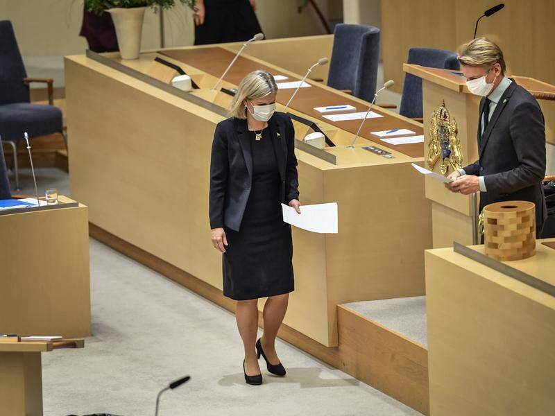 Swedish PM Magdalena Andersson (left) and Green Party leader Per Bolund (right) both have COVID-19.