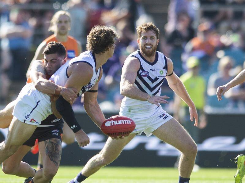 Nat Fyfe has made a brilliant return, leading Fremantle to their upset AFL win over GWS.