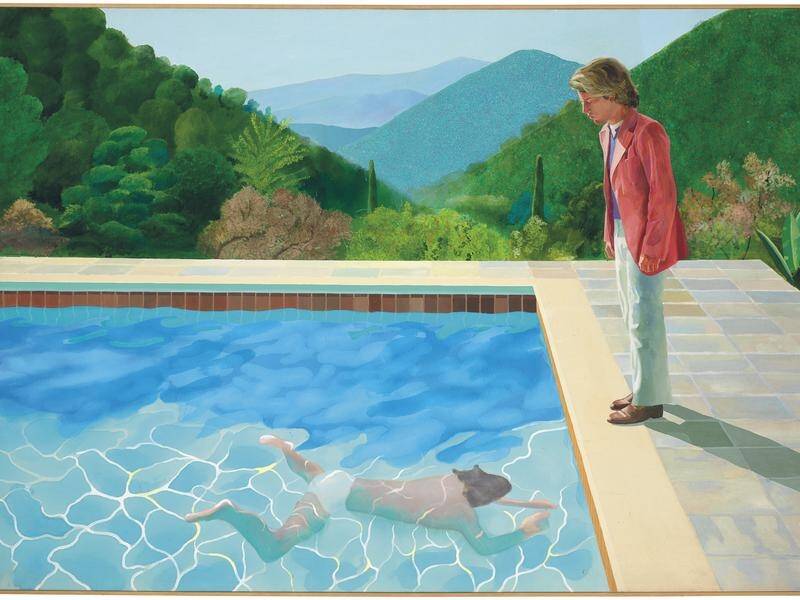 David Hockney's "Portrait of an Artist (Pool with Two Figures)" is tipped to break auction records.