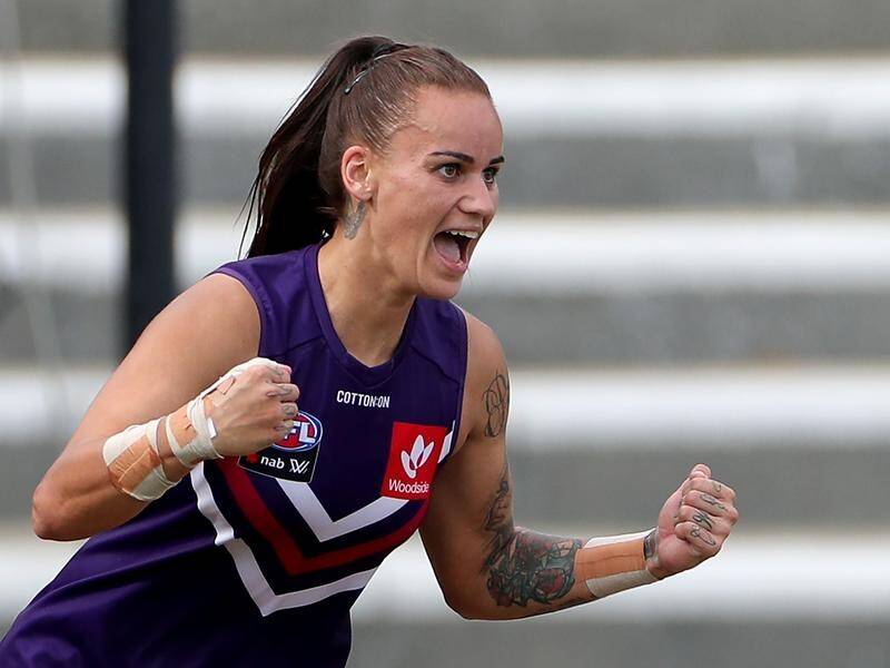 Gemma Houghton kicked two goals as Fremantle beat by 32 points GWS in the AFLW.