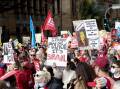 Teachers have marched on the NSW parliament in Sydney to call for improved pay and conditions.