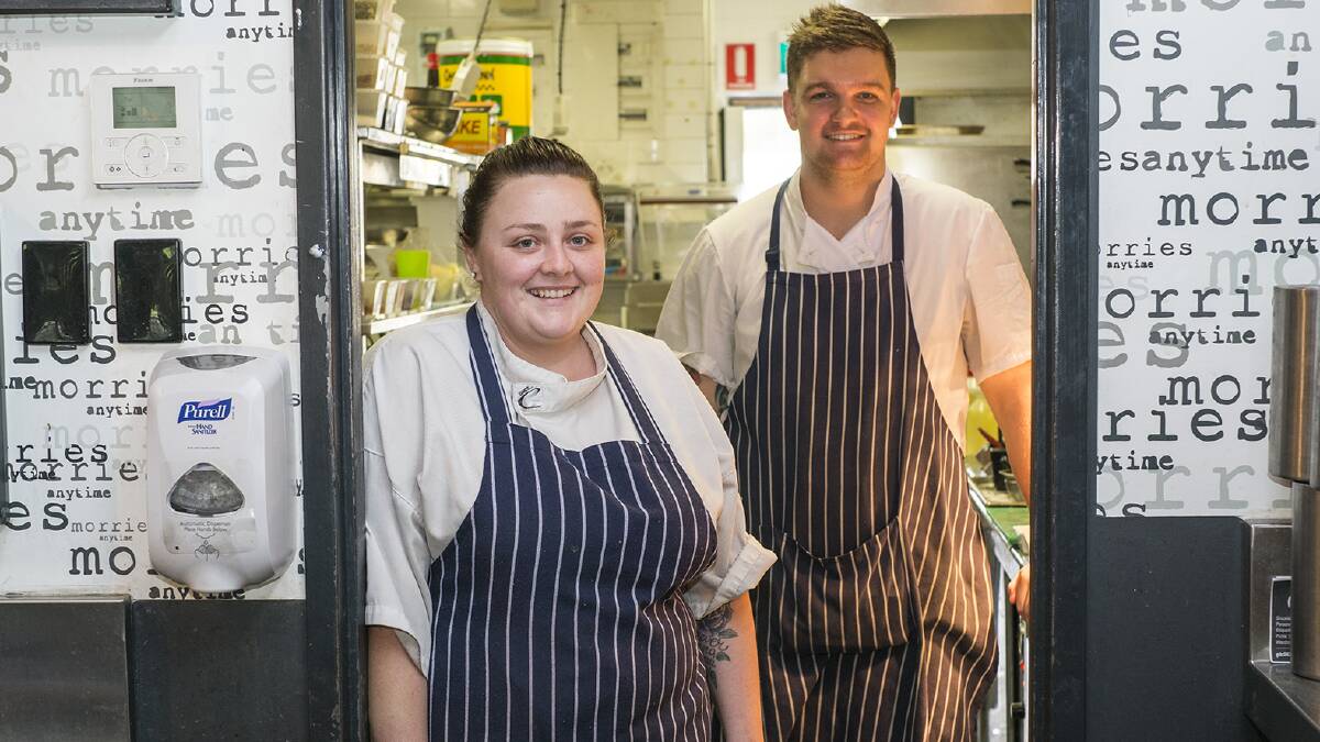 Top chef: Morries Anytime head chef Rosie Griffiths placed second in the Rare Medium Chef of the Year competition, while Nathan Mitchell narrowly missed out on a spot in the final. 				          Photo: Sandy Powell.