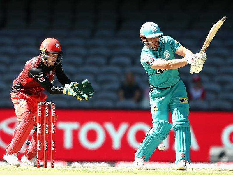 Brisbane Heat's Chris Lynn smashed a quickfire 52 in their defeat of the Renegades in Melbourne.
