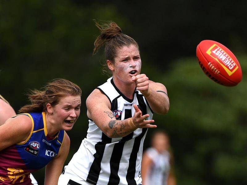 Brianna Davey has been named co-captain with Steph Chiocci of Collingwood's AFLW team.