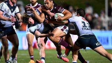 Manly have moved back into the NRL top eight with a win over Melbourne.